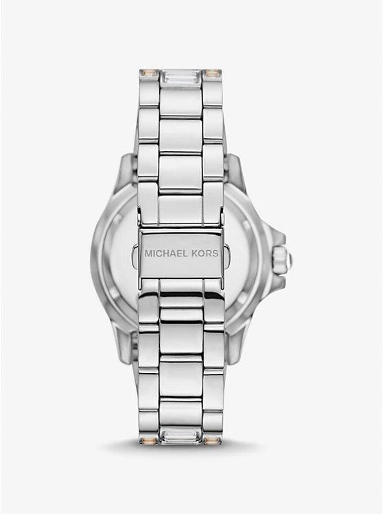 商品Michael Kors|Limited-Edition Oversized Everest Two-Tone Pavé Silver-Tone Watch,价格¥3881,第3张图片详细描述