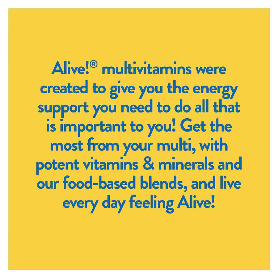 Alive! Men's 50+  Once Daily Multi-Vitamin Tablets商品第2张图片规格展示