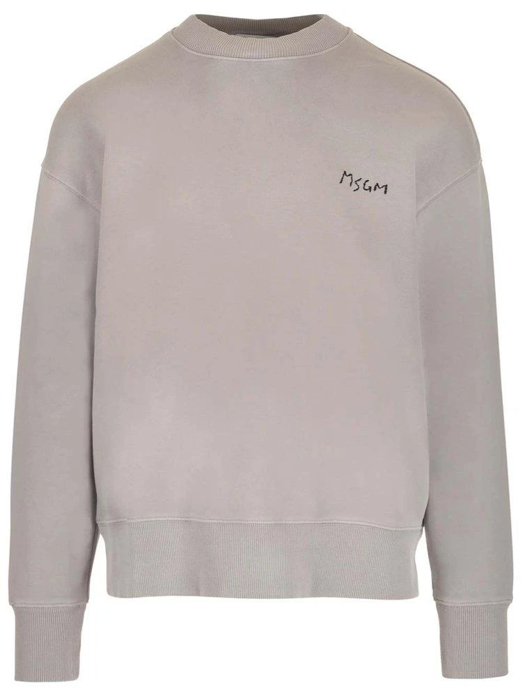 商品MSGM|MSGM Logo Embroidered Crewneck Sweatshirt,价格¥1318,第1张图片