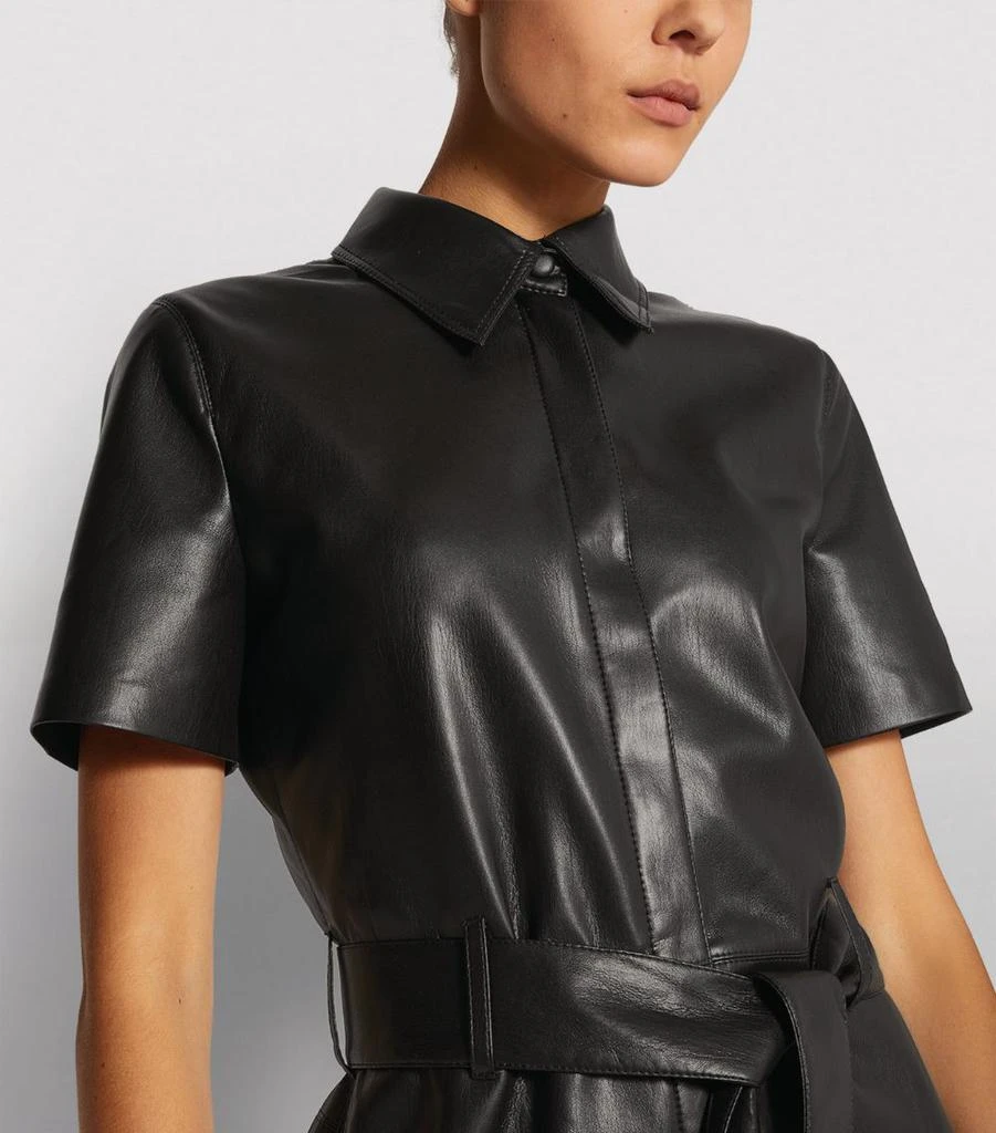 Vegan Leather Halli Shirt Dress 商品