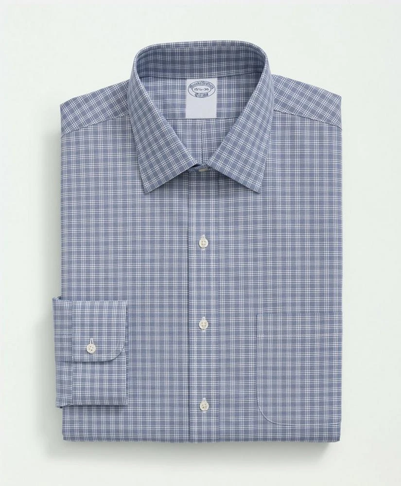 商品Brooks Brothers|Stretch Supima® Cotton Non-Iron Poplin Ainsley Collar, Checked Dress Shirt,价格¥910,第3张图片详细描述