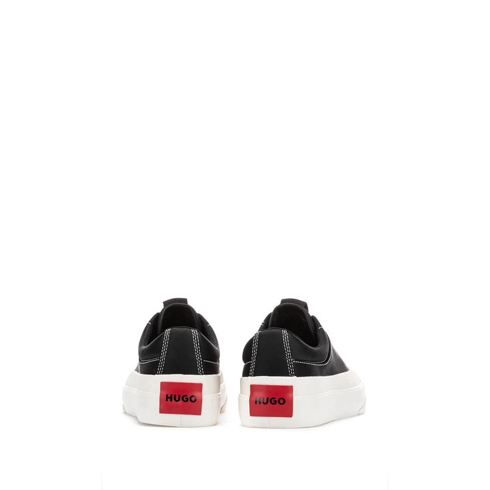 Men's Rubber-Bumper Lace Up Sneakers with Red Logo Label 商品