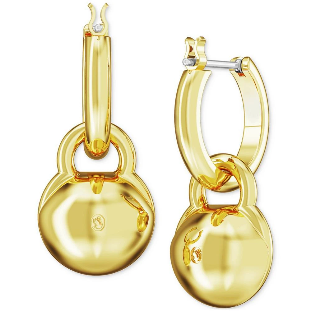 商品Swarovski|Gold-Tone Crystal Charm Dangle Hoop Earrings,价格¥942,第4张图片详细描述