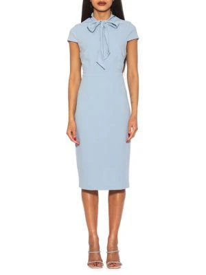 商品ALEXIA ADMOR|Carolina Tie Midi Sheath Dress,价格¥529,第1张图片