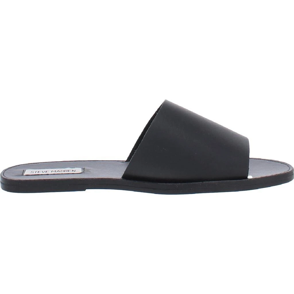 Steve Madden Womens Grace Slip On Open Toe Flat Sandals 商品