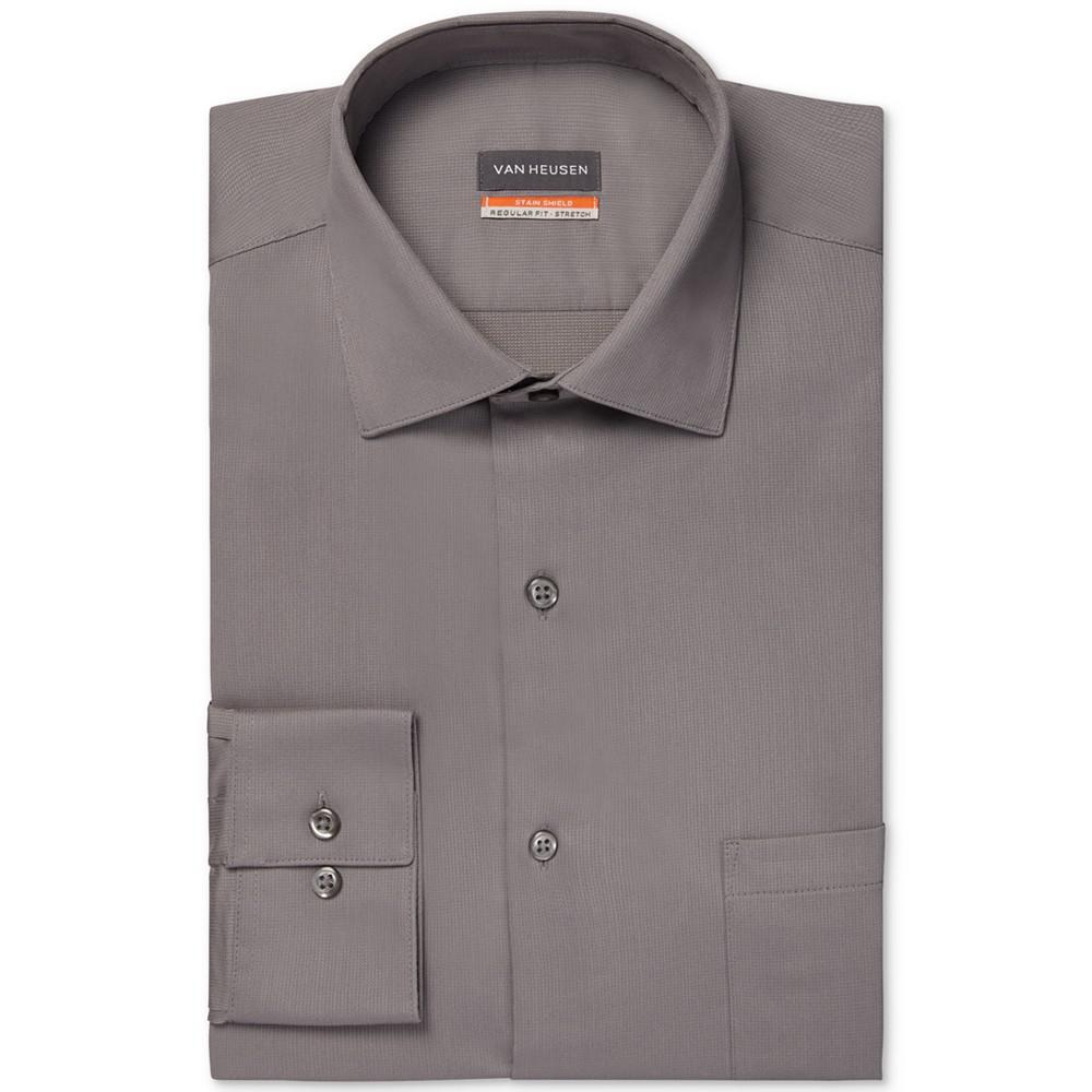 商品Van Heusen|Men's Stain Shield Regular Fit Dress Shirt,价格¥301,第1张图片