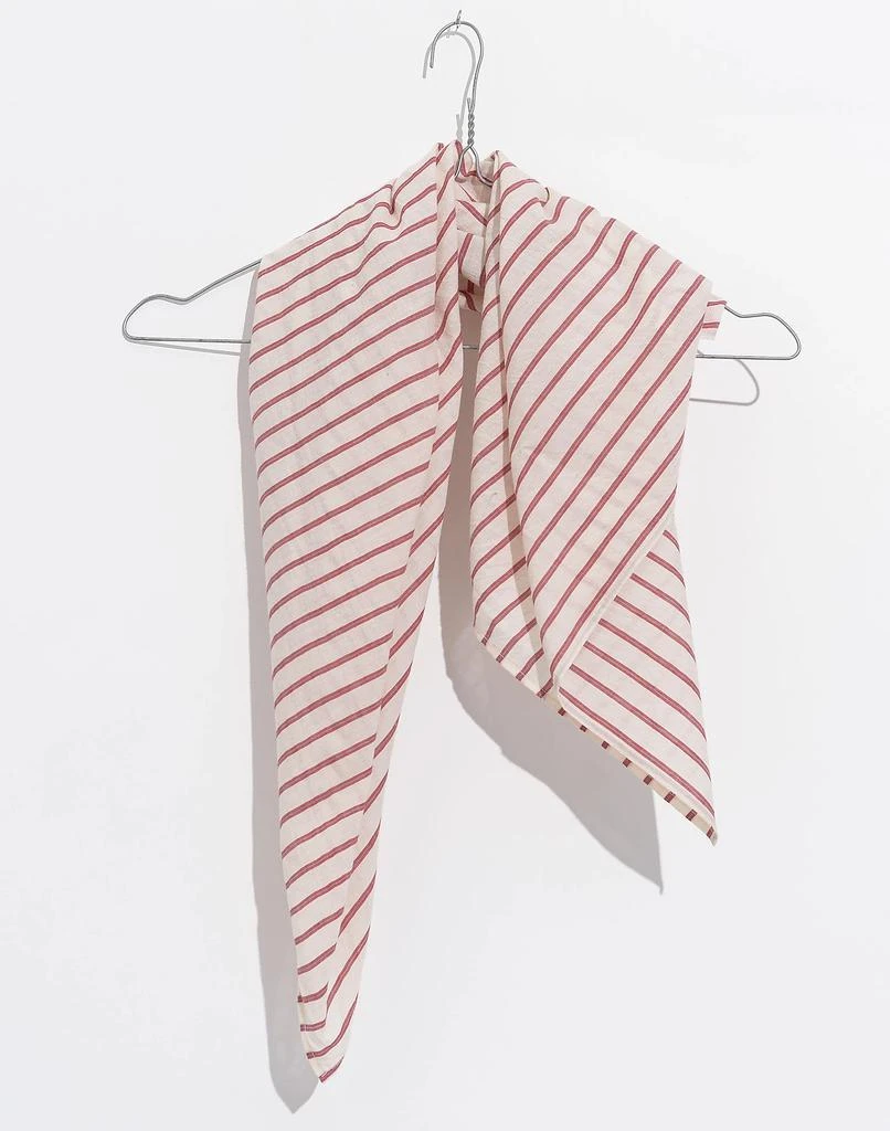 商品Madewell|World of Crow Red Striped Cotton Bandana,价格¥319,第1张图片