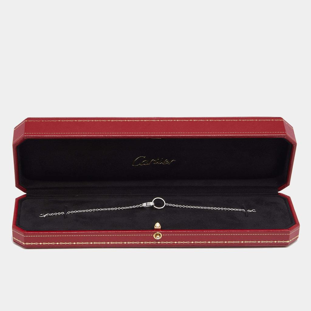 Cartier Love Interlocking 18K White Gold Bracelet商品第6张图片规格展示