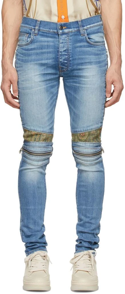 商品AMIRI|Blue Paneled Jeans,价格¥3037,第1张图片