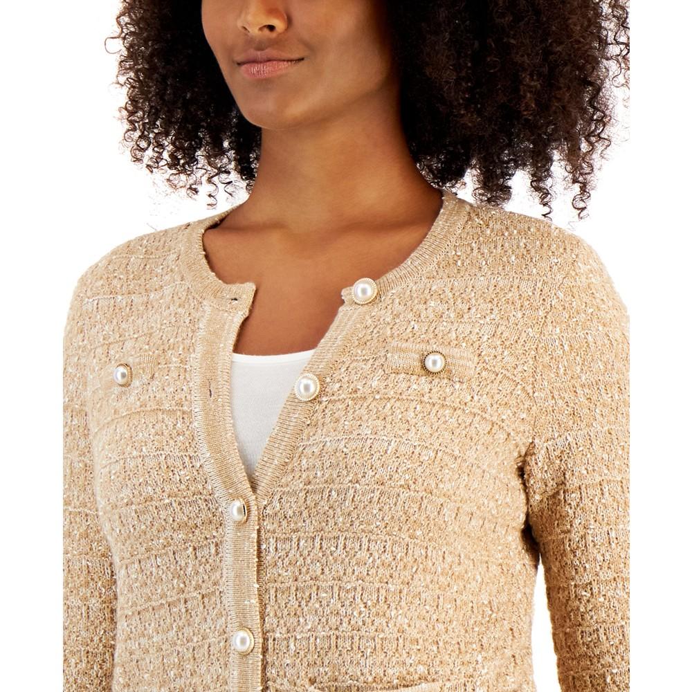 Women's Textured Cardigan, Created for Macy's商品第3张图片规格展示