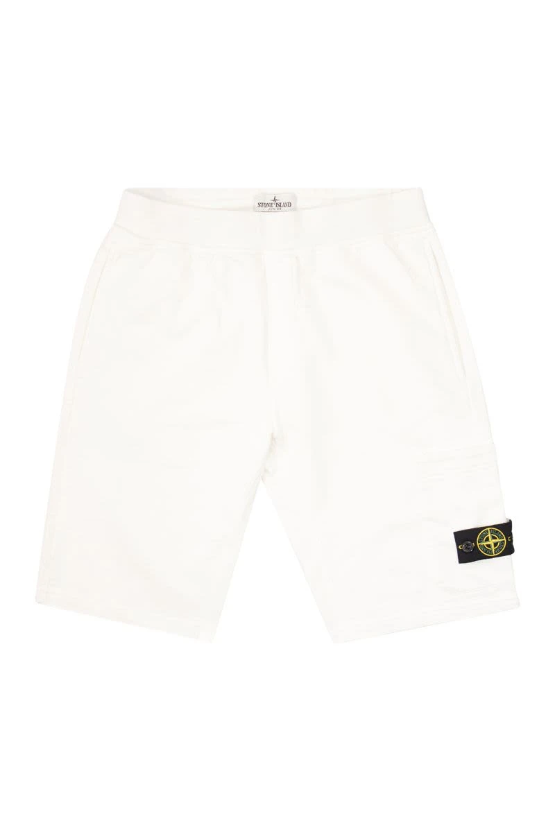 商品Stone Island|Bermuda shorts with pocket and Stone Island badge AB014903 V0001,价格¥780,第1张图片