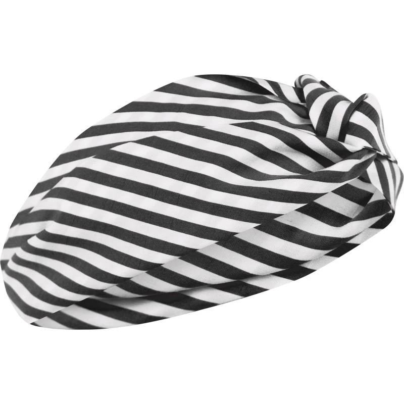 商品MONNALISA|Candy striped logo headband in black and white,价格¥380,第1张图片