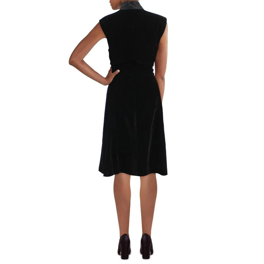 商品Ralph Lauren|Lauren Ralph Lauren Womens Velvet Calf Midi Dress,价格¥221,第2张图片详细描述