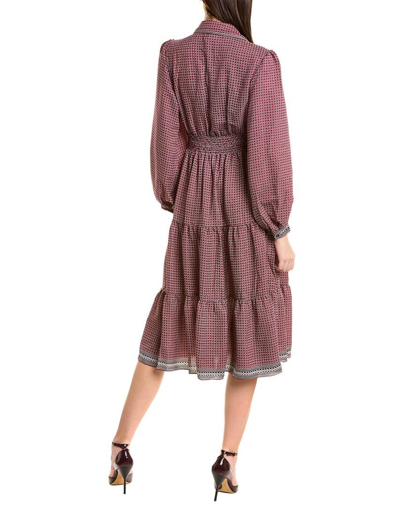 Max Studio Tiered Midi Shirtdress商品第2张图片规格展示