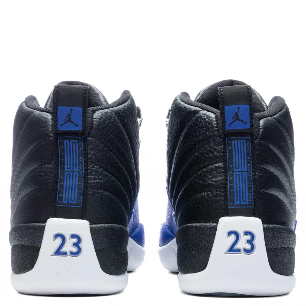 商品Jordan|Women's Air Jordan 12 Retro - Black/Hyper Royal/Metallic Silver,价格¥1173,第4张图片详细描述