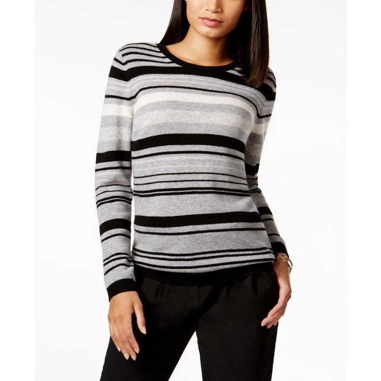 商品Charter Club|小码 Cashmere Striped Sweater, Created for Macy's,价格¥599,第3张图片详细描述