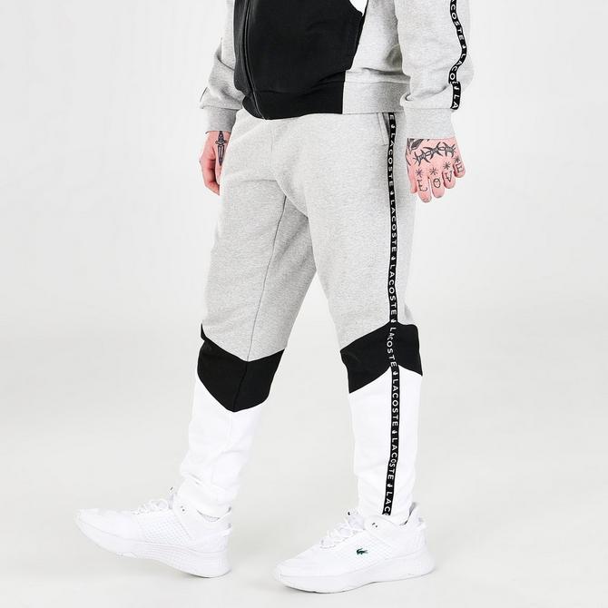 商品Lacoste|Men's Lacoste Signature Striped Colorblock Fleece Jogger Pants,价格¥252,第5张图片详细描述