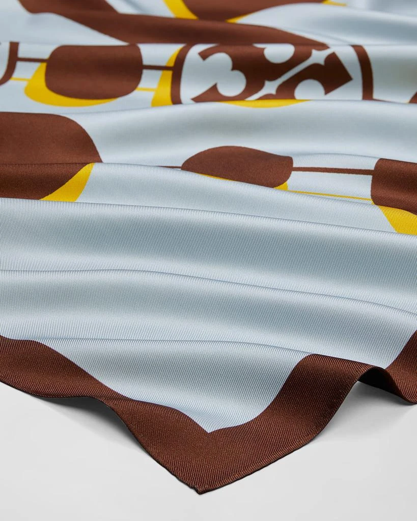 商品Tory Burch|3D T-Monogram Oversized Silk Square Scarf,价格¥2908,第4张图片详细描述
