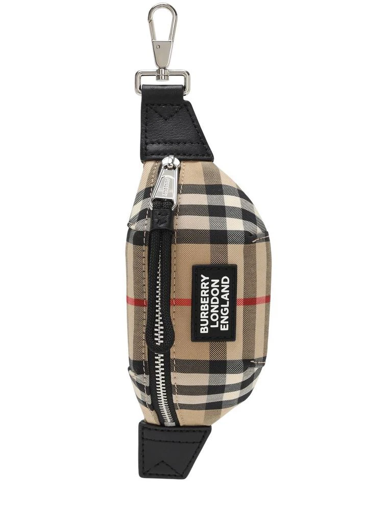 商品Burberry|Mini Sonny Check Canvas Key Holder,价格¥2516,第1张图片