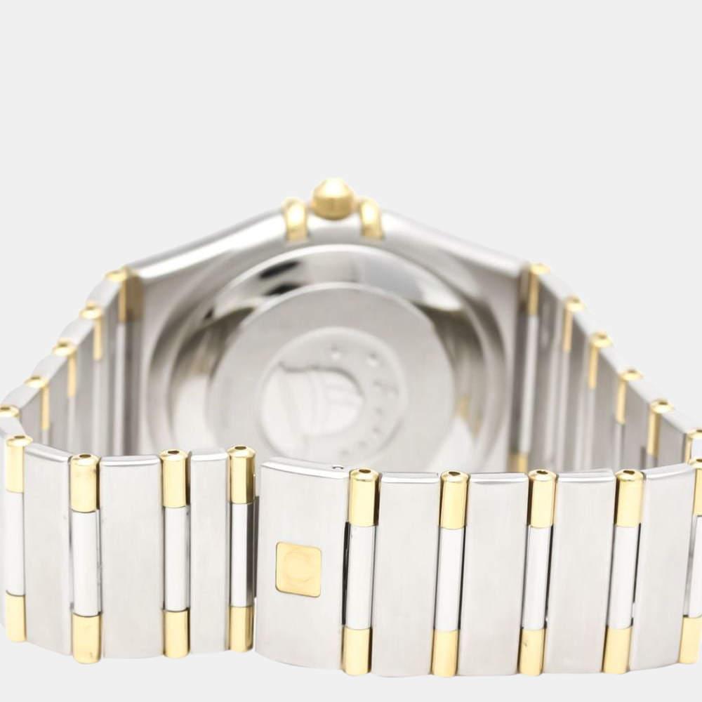 Omega Silver 18k Yellow Gold And Stainless Steel Constellation 1202.30 Automatic Men's Wristwatch 36 mm商品第4张图片规格展示