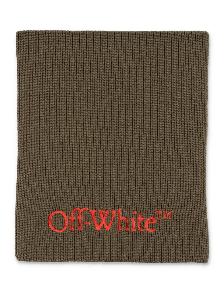 商品Off-White|Off-White Bookish Logo Embroidered Scarf,价格¥1179,第1张图片