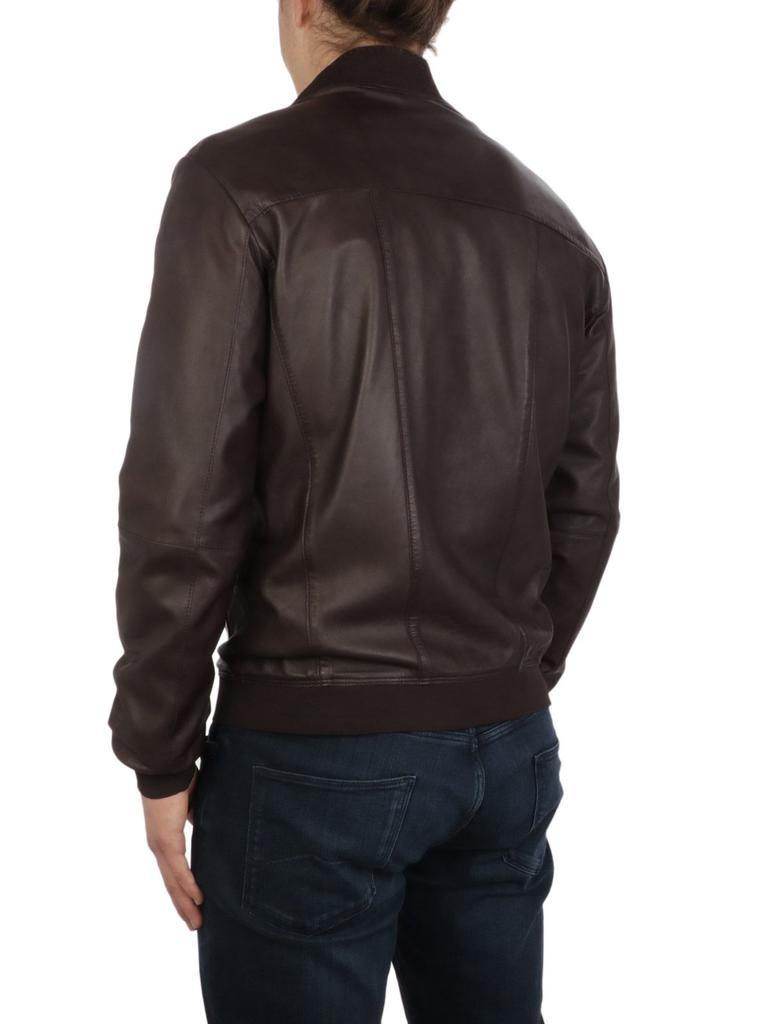 商品THE JACK LEATHERS|The Jack Leathers Men's  Brown Leather Outerwear Jacket,价格¥4003,第5张图片详细描述