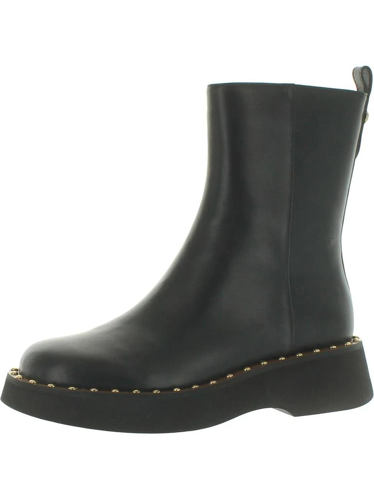 商品Coach|VANESA LEATHER BOOTIE Womens LEATHER ROUND TOE Mid-Calf Boots,价格¥1090,第1张图片