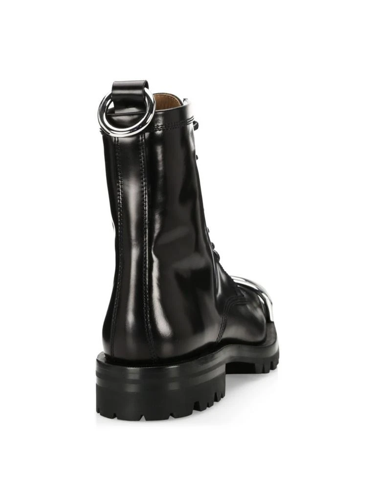 商品Alexander Wang|Lyndon Box Leather Combat Boots,价格¥4479,第3张图片详细描述