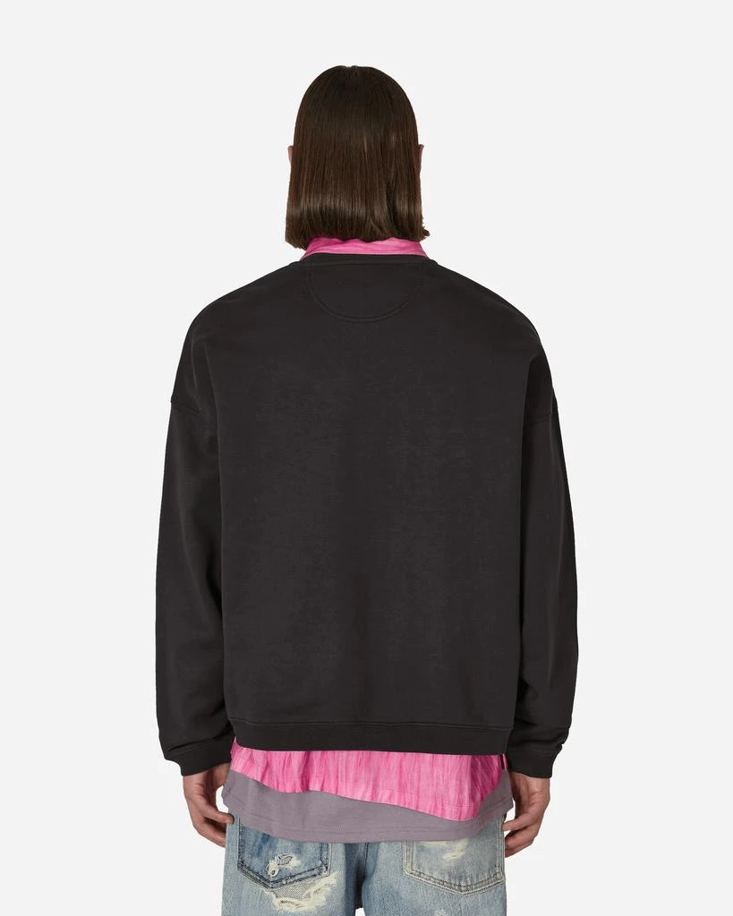 商品STUSSY|Relaxed Oversized Crewneck Sweatshirt Black,价格¥1208,第3张图片详细描述