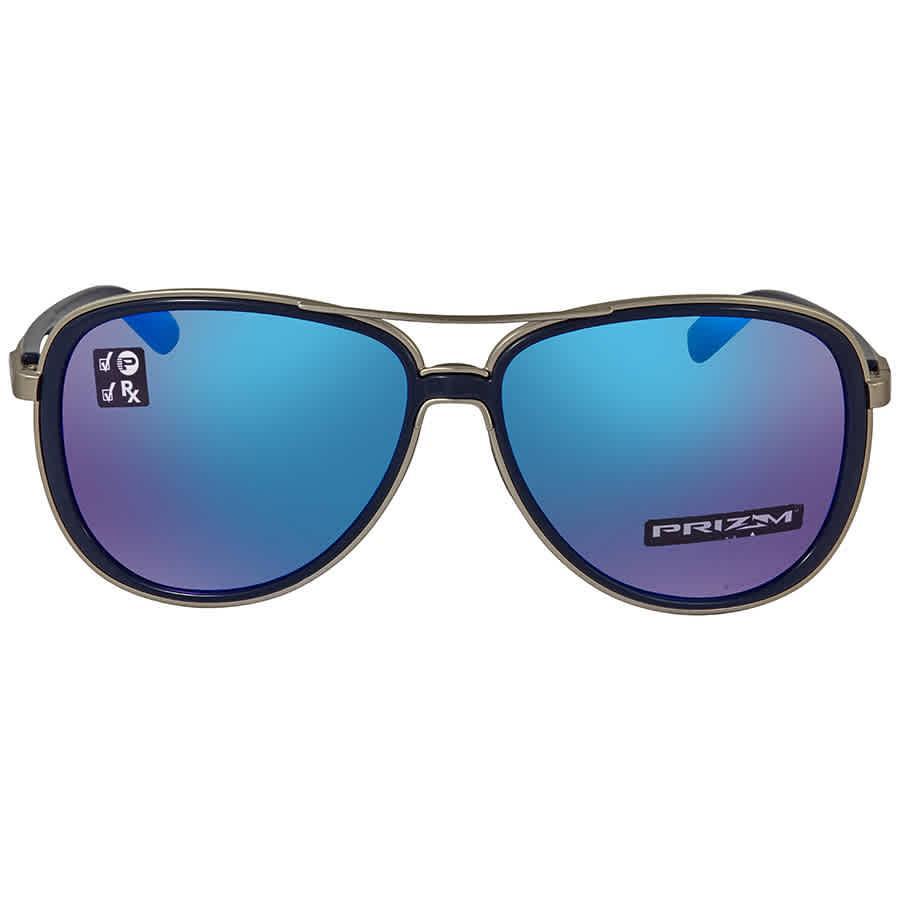 商品Oakley|Split Time Polarized Prizm Sapphire Pilot Ladies Sunglasses OO4129 412907 58,价格¥991,第4张图片详细描述