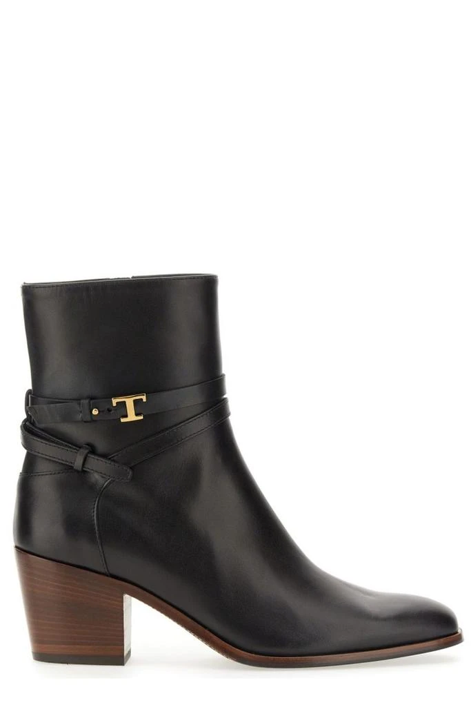 商品Tod's|Tod's Logo-Plaque Almond Toe Ankle Boots,价格¥5515,第1张图片