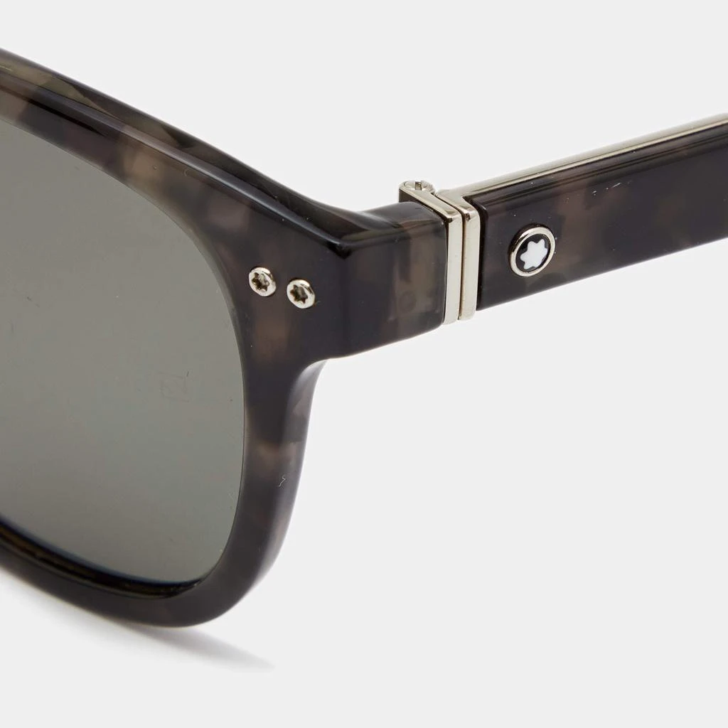 商品[二手商品] MontBlanc|Montblanc Brown Tortoiseshell/ Smoke Grey Polarized MB 693S Wayfarer Sunglasses,价格¥1219,第2张图片详细描述
