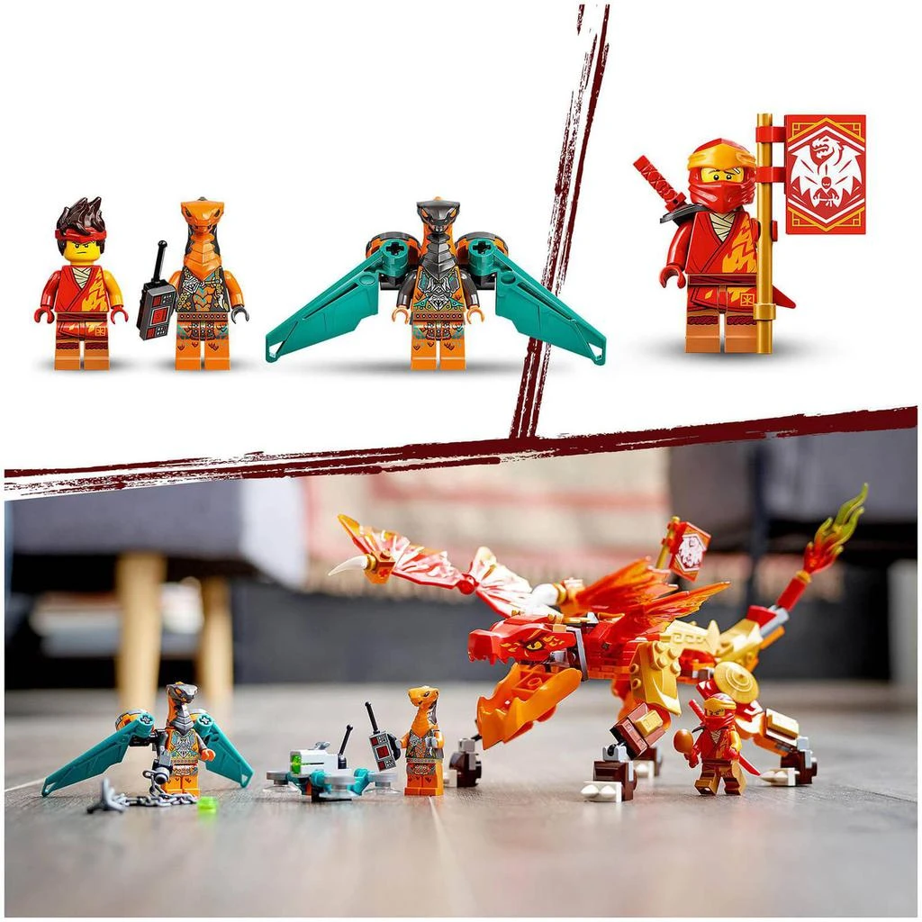商品The Hut|LEGO NINJAGO: Kais Fire Dragon EVO Toy Figure Set (71762),价格¥250,第4张图片详细描述