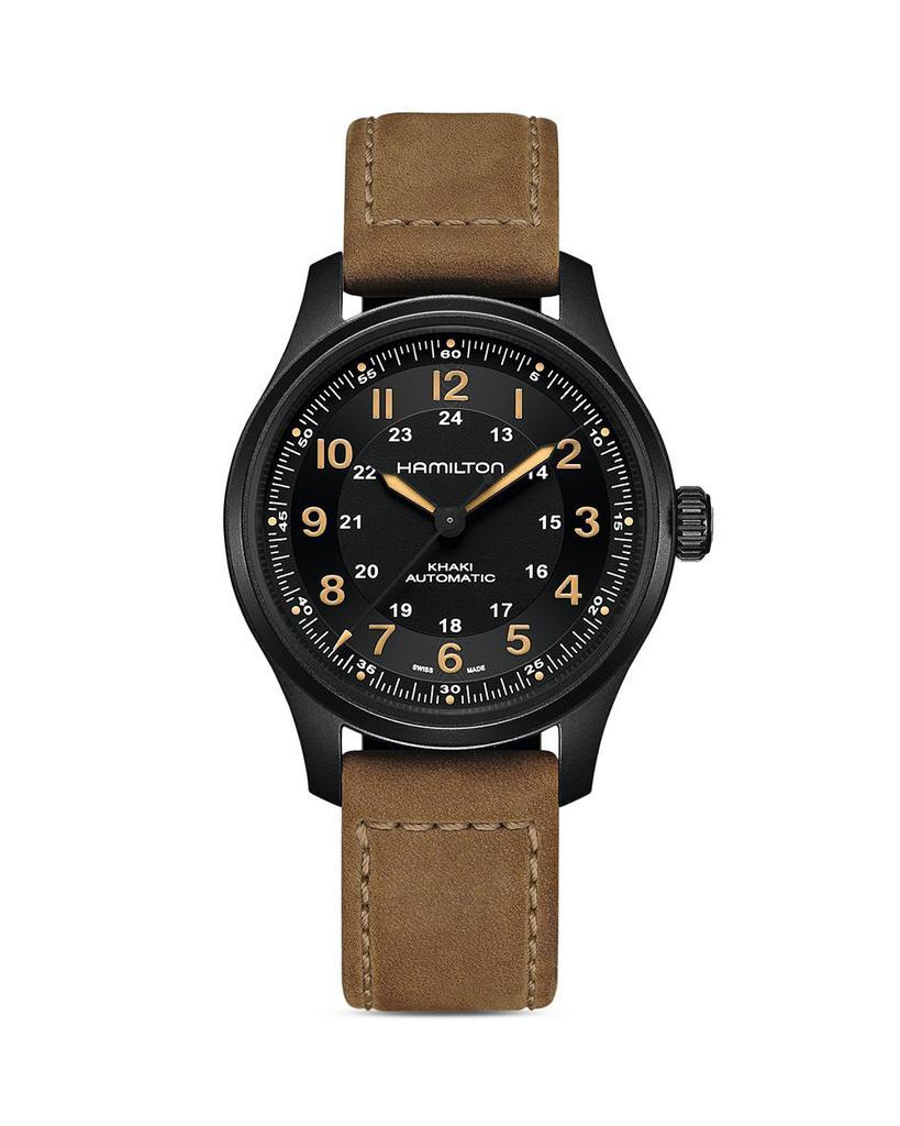 商品Hamilton|Titanium Khaki Field Watch, 42mm,价格¥7446,第1张图片