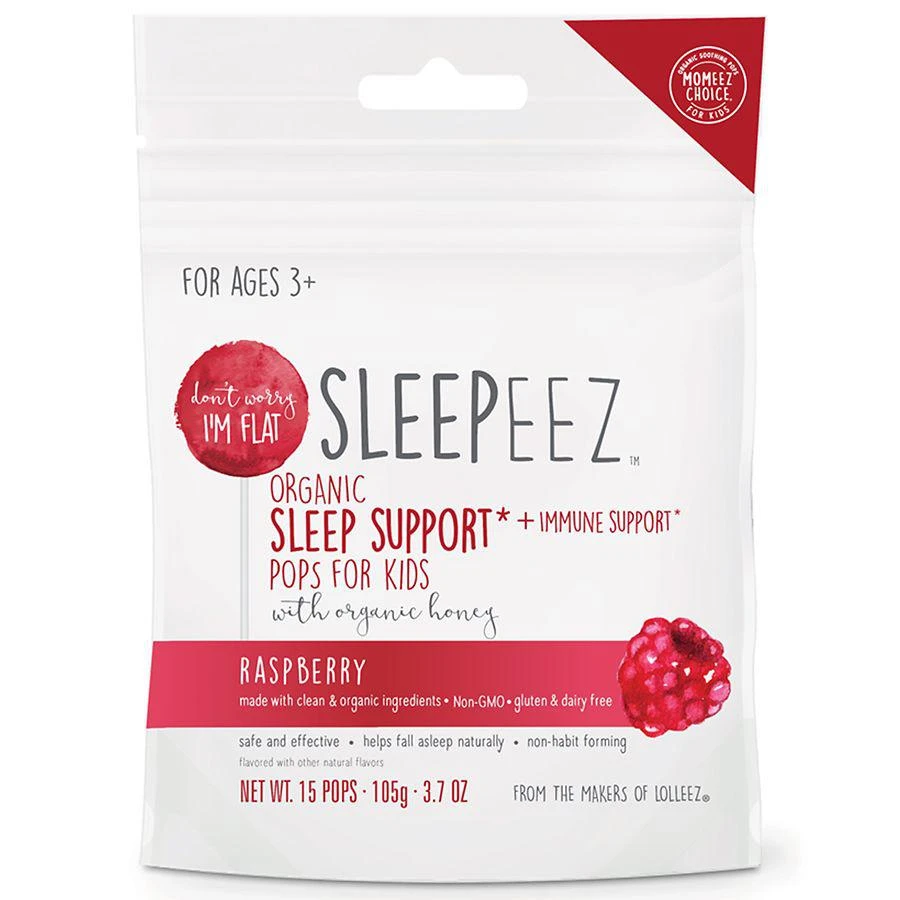 商品Sleepeez|Organic Sleep Support + Immune Support Pop for Kids Raspberry,价格¥75,第1张图片