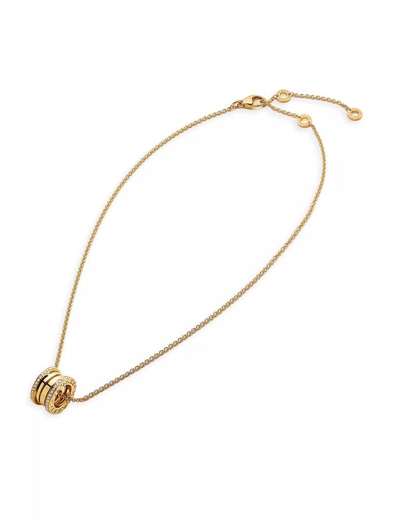 商品BVLGARI|B.Zero1 18K Yellow Gold & 0.41 TCW Diamond Pendant Necklace,价格¥59991,第1张图片