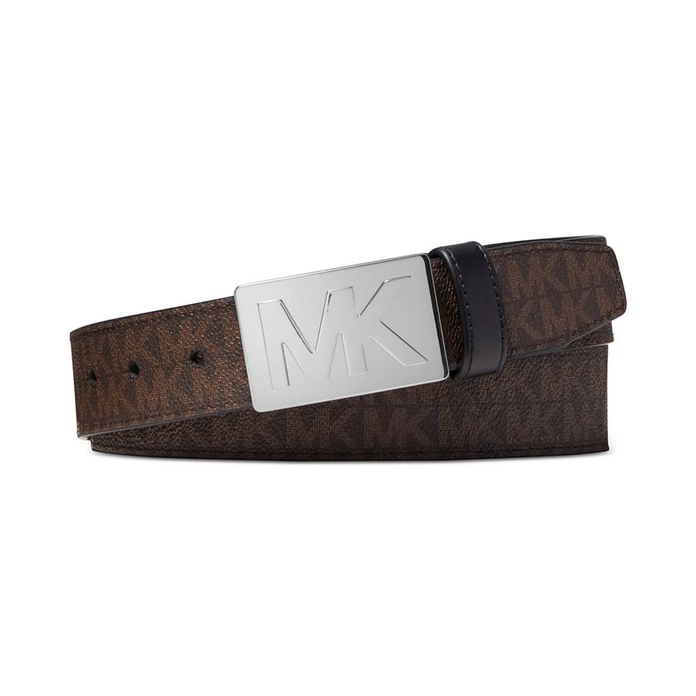 商品Michael Kors|Men's Raised Logo MK Plaque Belt,价格¥423,第1张图片