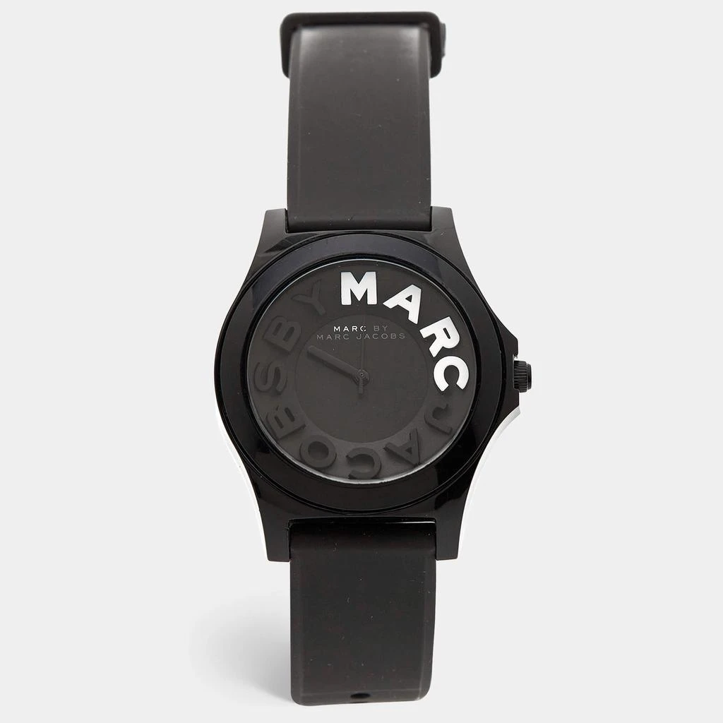 商品[二手商品] Marc Jacobs|Marc by Marc Jacobs Black Perspex Rubber Sloane MBM4025 Women's Wristwatch 39 mm,价格¥864,第1张图片