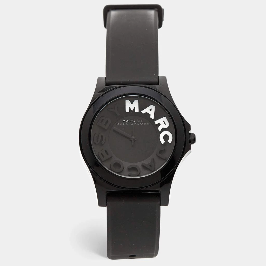 商品[二手商品] Marc Jacobs|Marc by Marc Jacobs Black Perspex Rubber Sloane MBM4025 Women's Wristwatch 39 mm,价格¥887,第1张图片