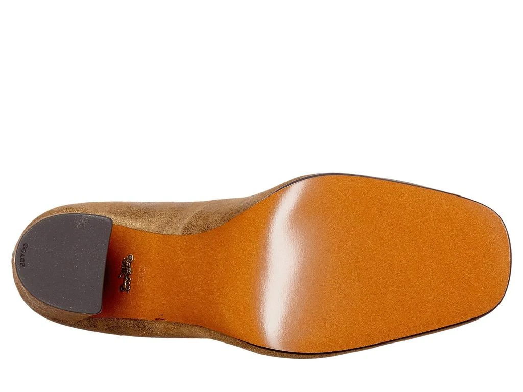 商品Coach|Suede 95mm Ankle Strap Pump,价格¥376,第3张图片详细描述
