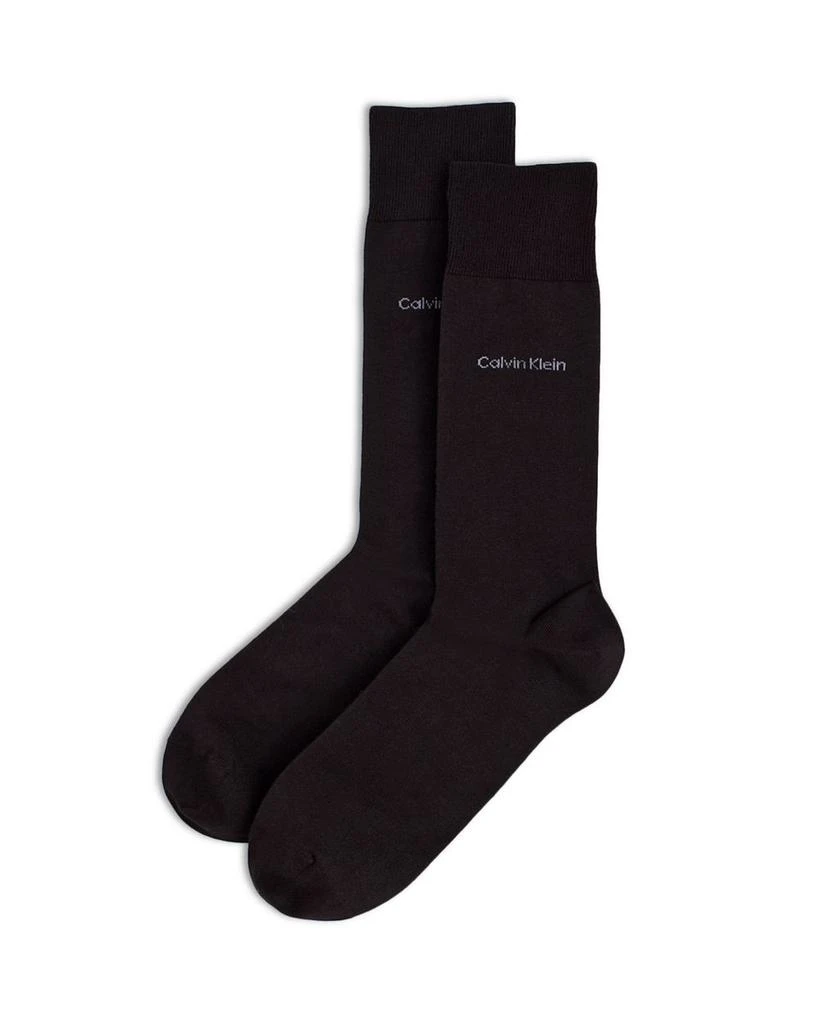 商品Calvin Klein|Giza Cotton Flat Knit Socks,价格¥105,第1张图片详细描述