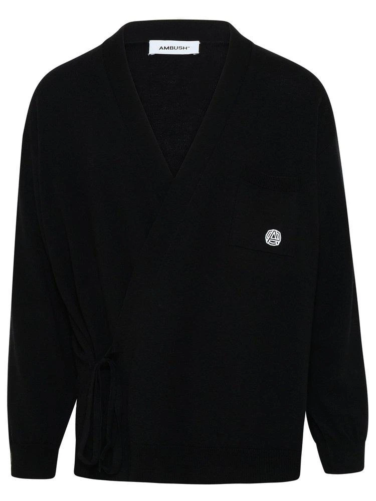 商品Ambush|Ambush Logo-Embroidered Straight Hem Cardigan,价格¥3250,第1张图片