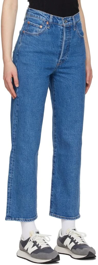 商品Levi's|Blue Ribcage Straight Ankle Jeans,价格¥852,第2张图片详细描述
