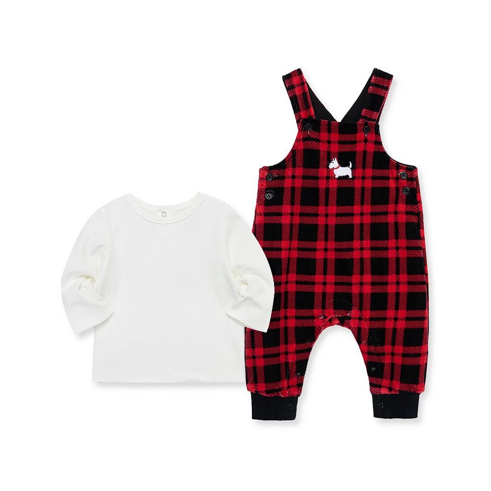 商品Little Me|Baby Boys Scottie T-shirt and Overall Set,价格¥183,第2张图片详细描述