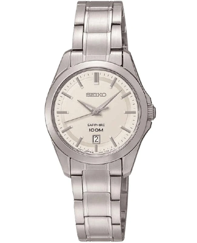 商品Seiko|Seiko White Dial Steel Women's Watch SXDF55P1,价格¥797,第1张图片