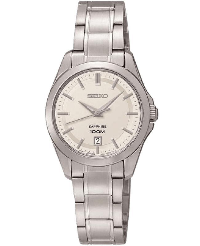 商品Seiko|Seiko White Dial Steel Women's Watch SXDF55P1,价格¥737,第1张图片