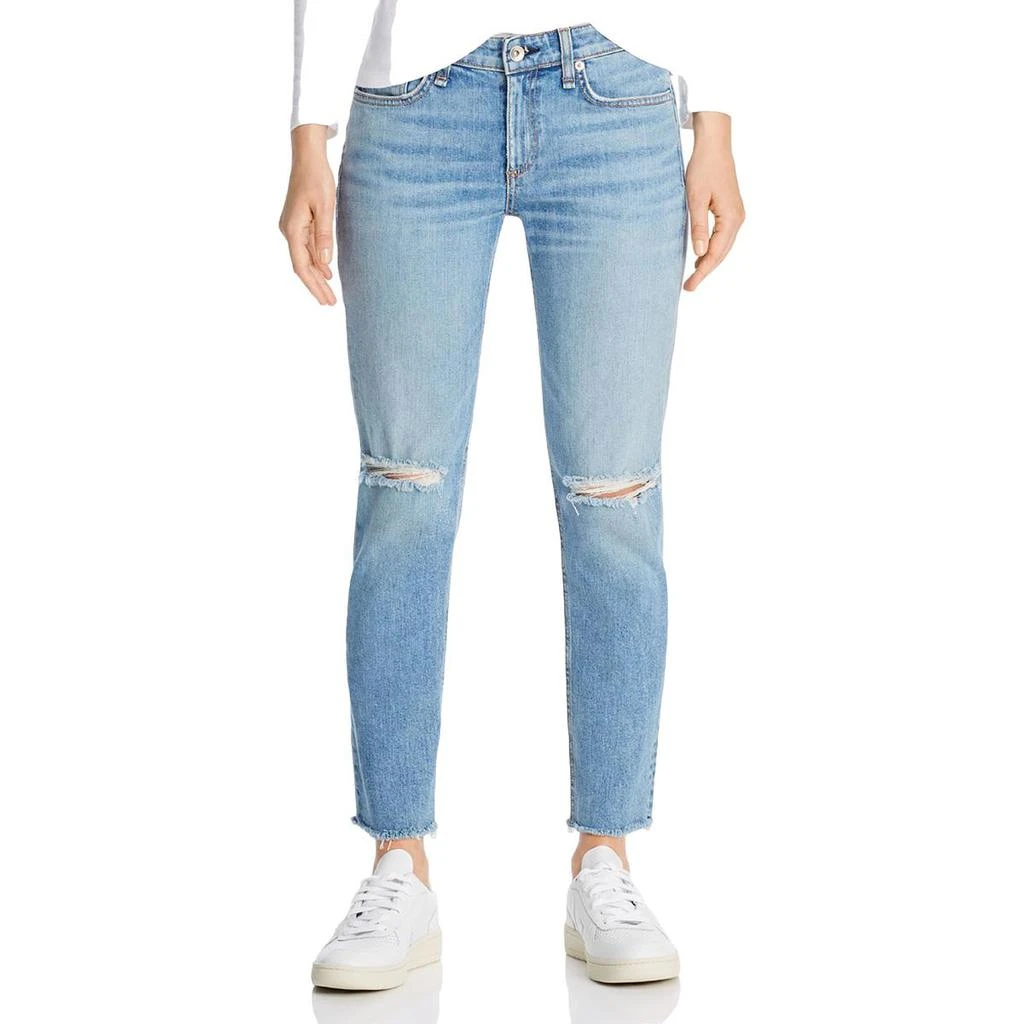 商品Rag & Bone|Rag & Bone Womens Dre Low Rise Ankle Slim Boyfriend Jeans,价格¥207,第1张图片