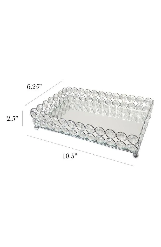 商品LALIA HOME|Elipse Crystal Mirrored Vanity Tray,价格¥286,第2张图片详细描述