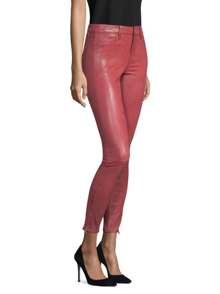 商品J Brand|Mid-Rise Leather Skinny Pants,价格¥3703,第3张图片详细描述