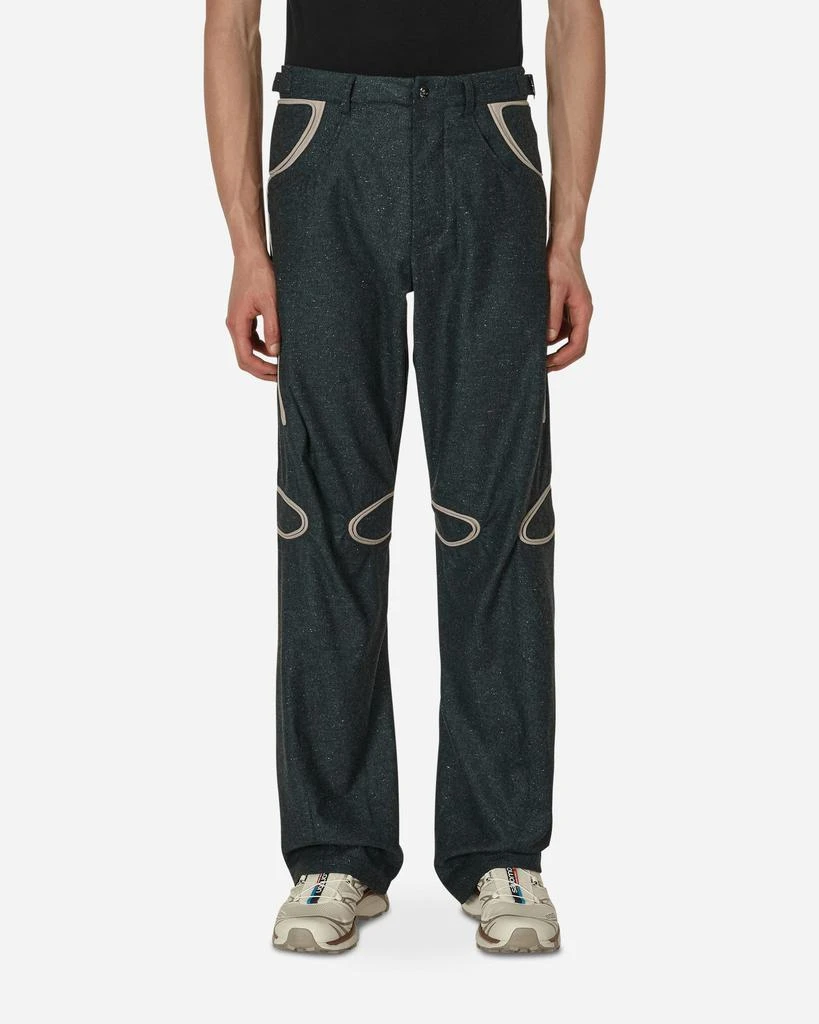 商品Kiko Kostadinov|Giran Piping Trousers Green,价格¥2722,第1张图片